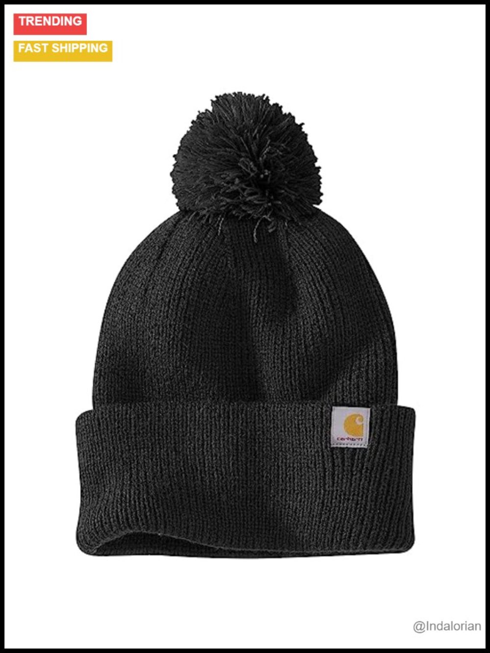 Carhartt Knit Pom-Pom Cuffed Beanie Winter Hat
